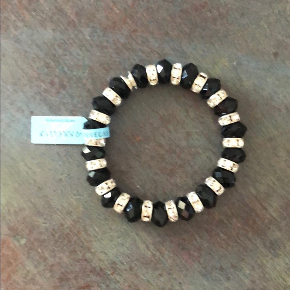 5/$25 ~ Alexander Kalifano-Gorgeous glass stretch bracelet - Picture 2 of 4